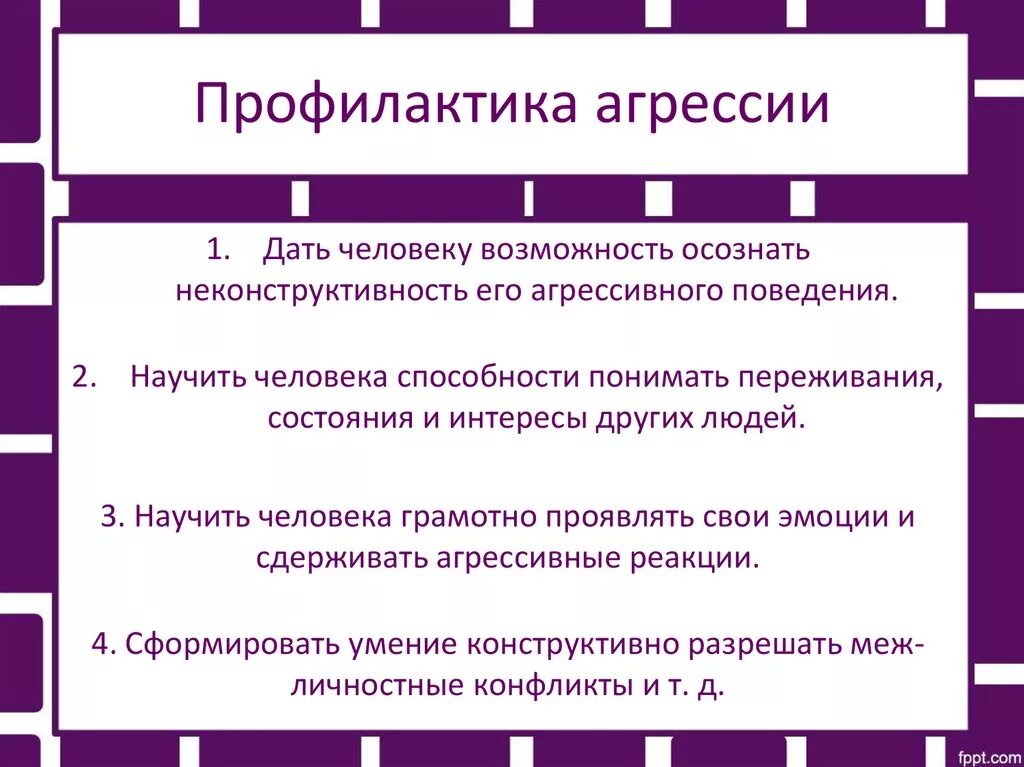 Методика агрессивное поведение