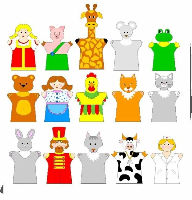 Кукольный театр распечатать. Кукольный театр пальчиковые куклы бибабо. пальчиковые куклы для кукольного театра своими. перчаточные куклы для кукольного театра выкройки. куклы для пальчикового театра своими руками выкройки.