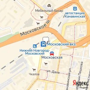 Нижний новгород вокзал на карте города