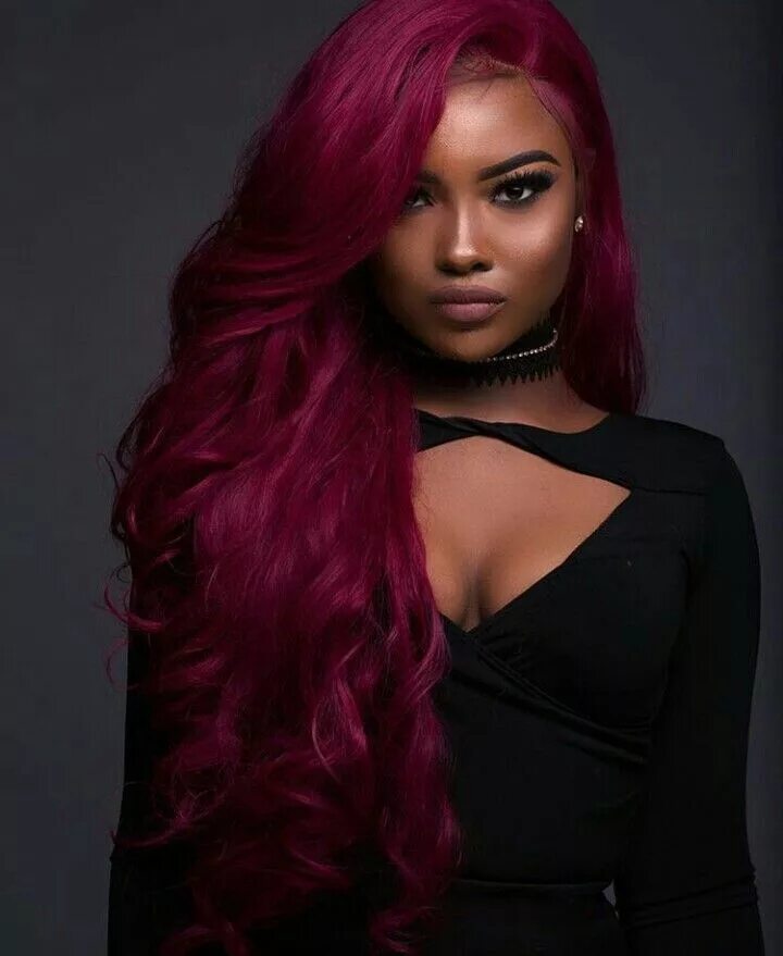 Blacked red hair
