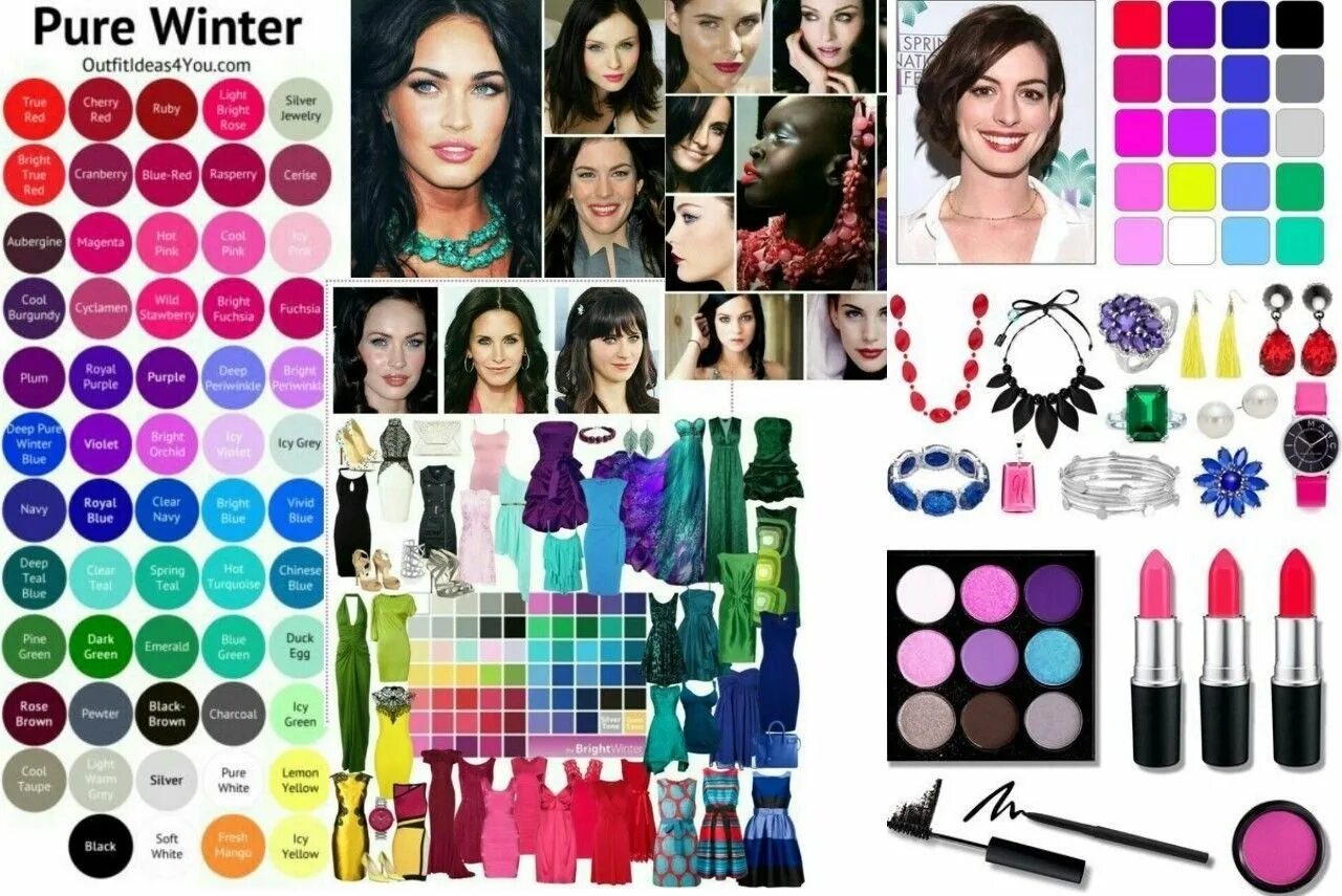Яркая зима цвета. Холодная зима цветотип внешности одежда. Цветотип глубокая зима палитра. Цветотип темная зима палитра в одежде. Цветотип холодная зима палитра.