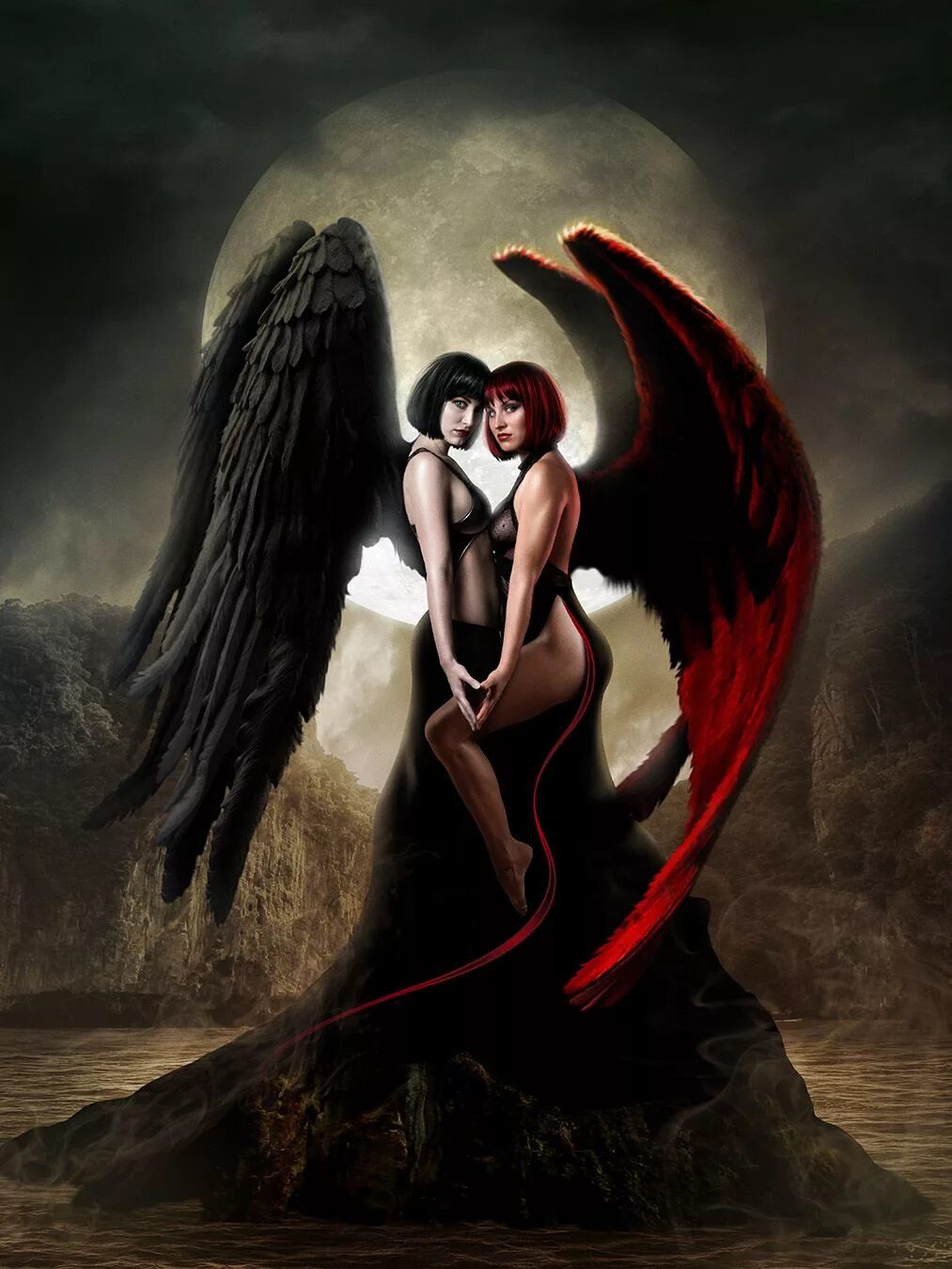 Ангелс анд демонс. Ангел и демон. Девушка - ангел. Девушка дьявол.