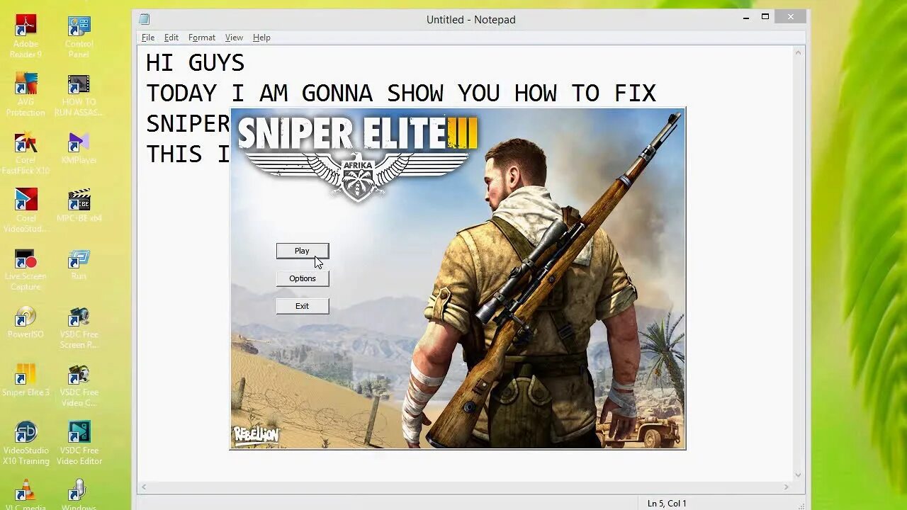 Sniper elite не запускается