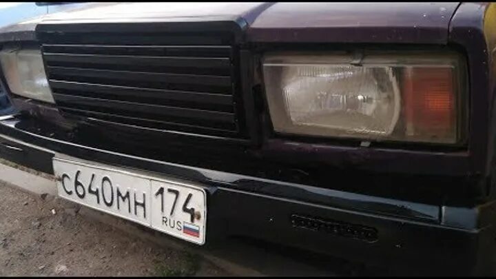 Как снять решетку ваз 2107 Замена решётки радиатора Lada 21070, 1,5 л, 2000 года запчасти DRIVE2