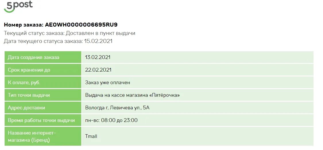 Доставка 5post отследить заказ. Зов отслеживание заказа. Порядок интернет магазин, Воронеж, отследить заказ. AEOWH отслеживание ru10 0003013274.