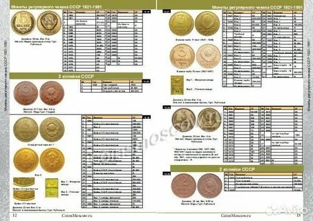 Таблица на монеты 2023