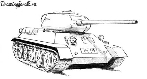 Как нарисовать танк DRAWINGFORALL.RU