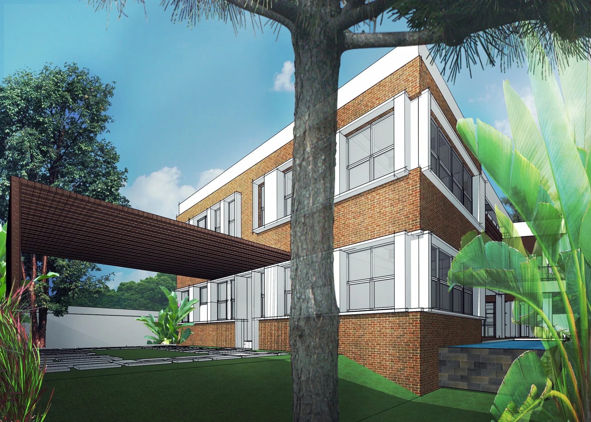 Современный компактный дом. Taller дом. Дом в камусдараче сэндс возле маллейга от raw architecture workshop. Raw house. Огородка для 2 этажа стеклянная.