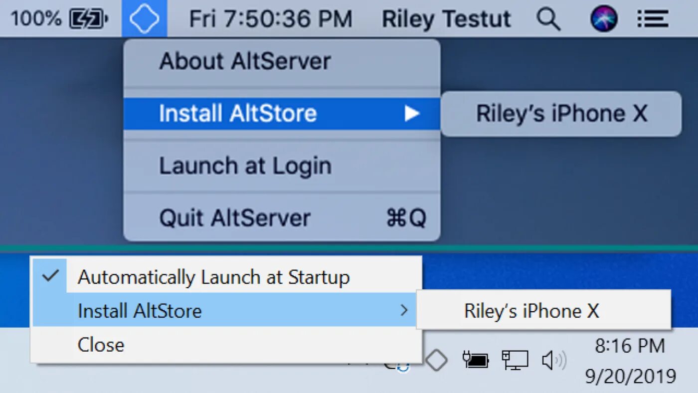 Could not altserver