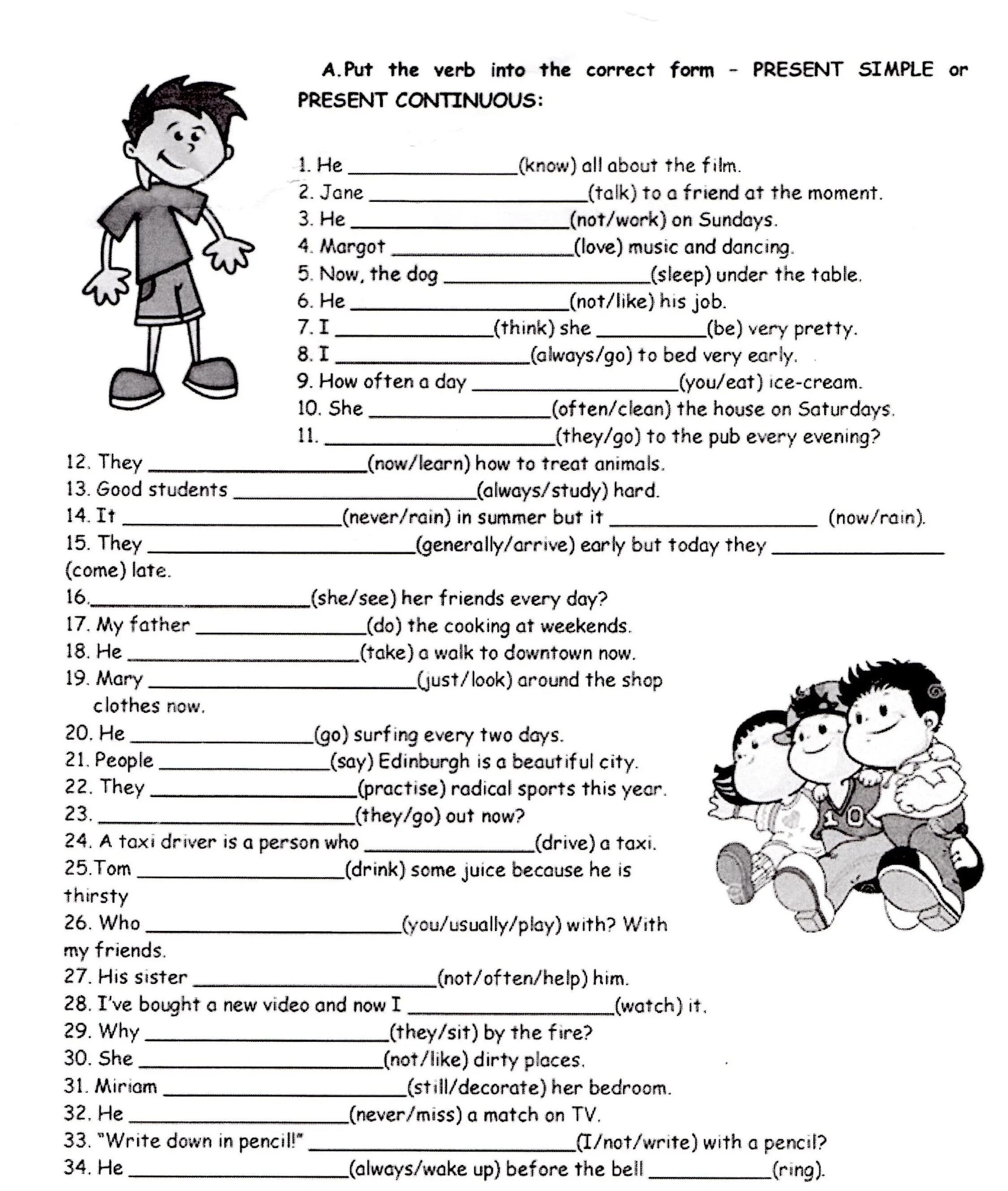 Present simple present continuous past simple exercise. Present simple present Continuous упражнения 5 класс Worksheet. Present simple present Continuous упражнения 3 класс Worksheet. Present or past simple exercises 3 класс. Present simple present Continuous Worksheets 5 класс.