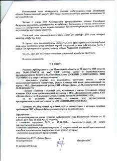 Копия решения арбитражного