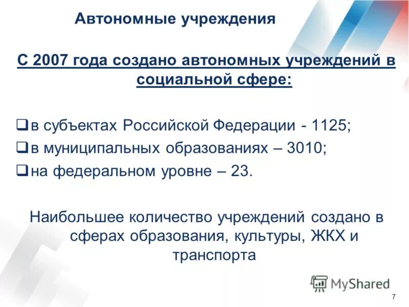 Статус автономных образований