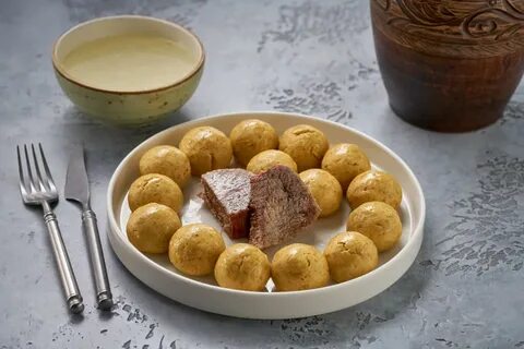 Кукурузные хинкали на кефире