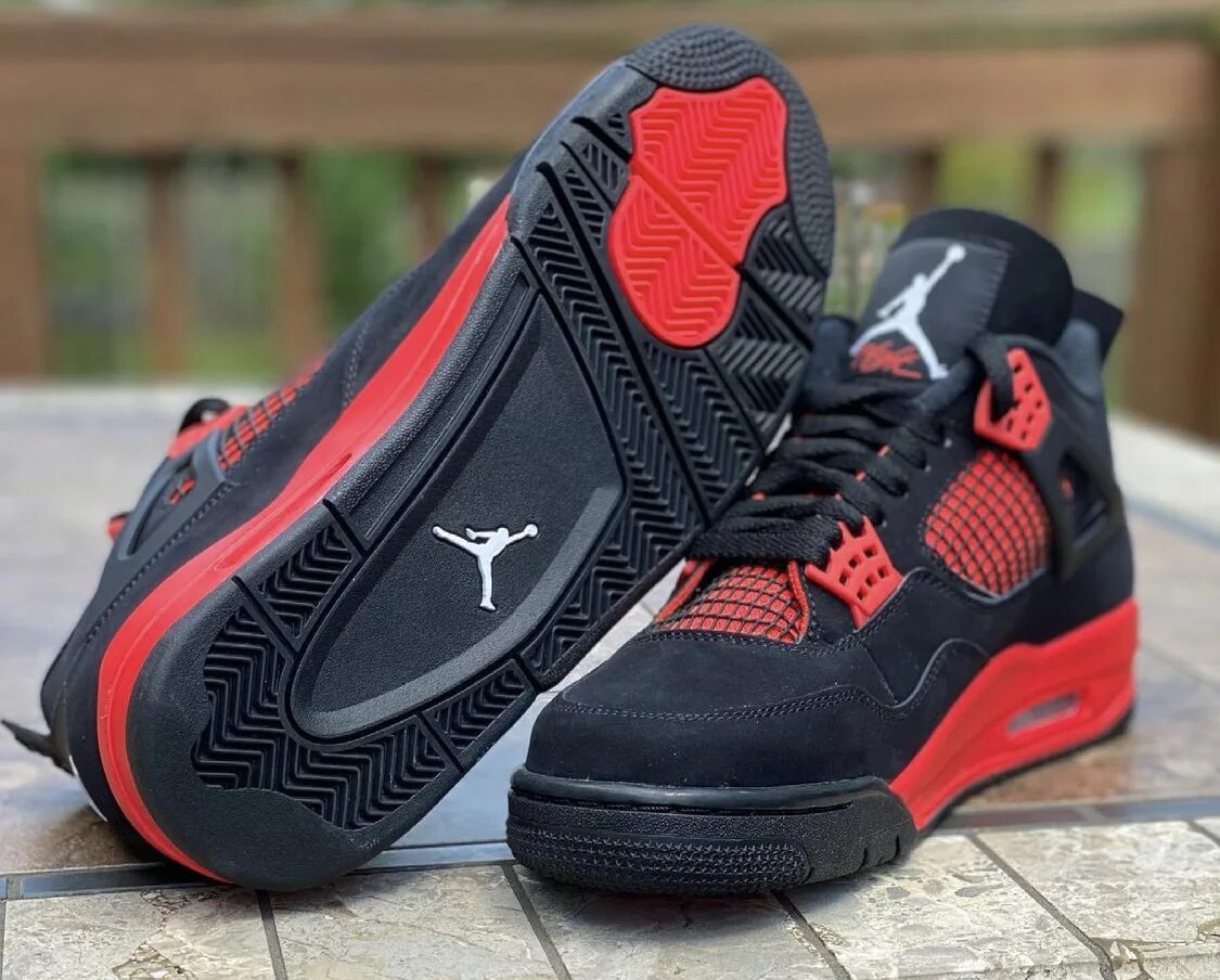 Air jordan thunder. Nike air jordan 4 red thunder. nike air jordan 4 retro red thunder. nike jordan 4 black red. air jordan 4 red.