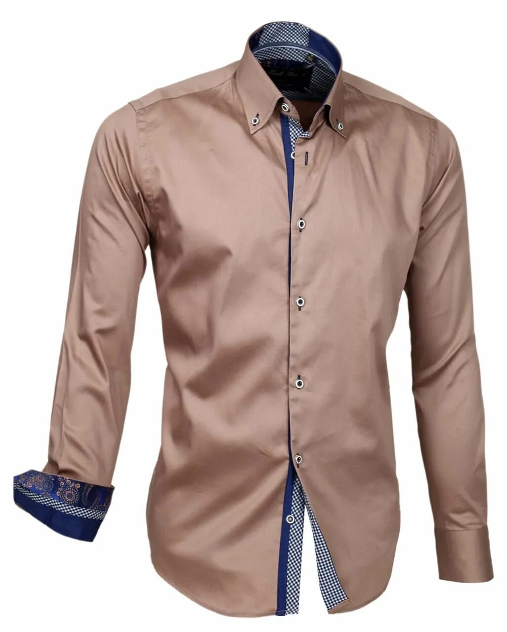 Купить 2015 новый мужской роскоши стильный slim fit Повседневная рубашка смокинг