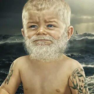 Ребенок с лицом старика