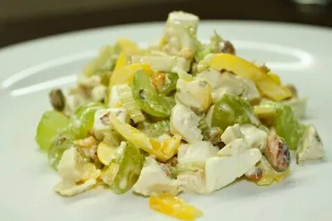 Салат фисташки курица виноград пекинская капуста