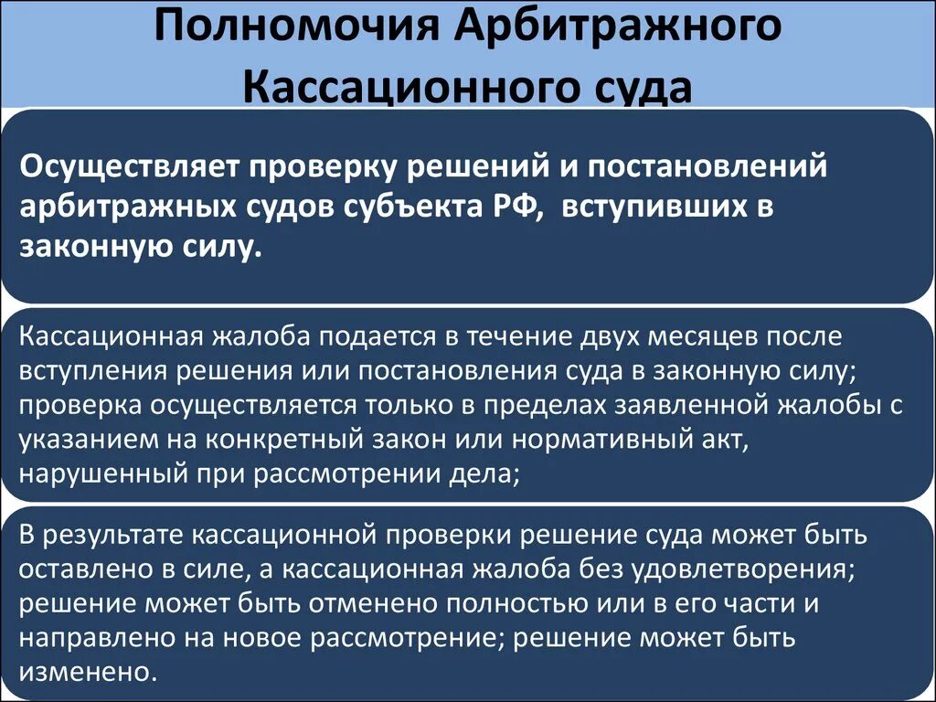 Какие решения выносит арбитражный суд. Полномочия арбитражного кассационного суда. Полномочия арбитражного суда кассационной инстанции. Полномочия арбитражногосудв. Арбитражный кассационный суд.