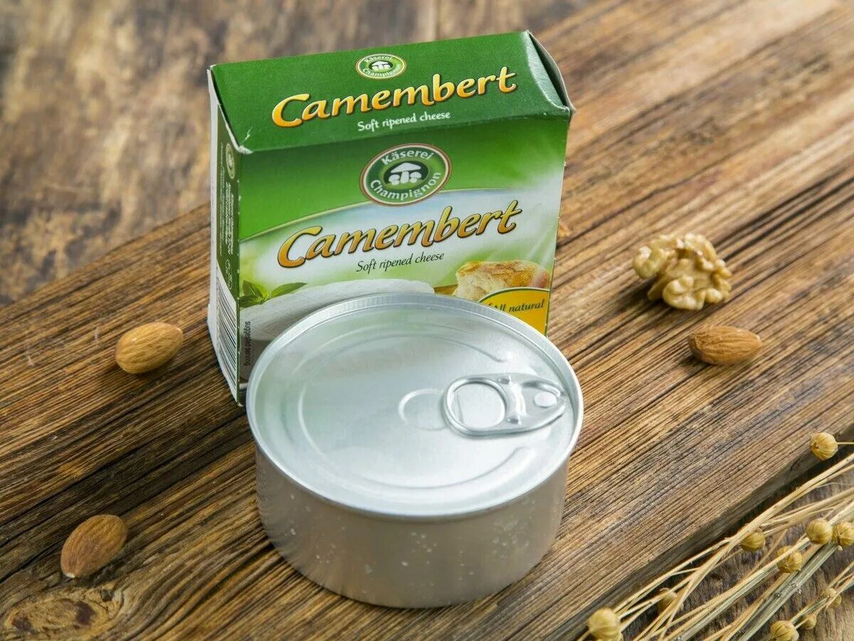 Прима сыр. Сыр Camembert _125 гр. Камамбер Kaserei champignon. Камамбер в жестяной банке. Сыр Brie Kaserei champignon 125г.