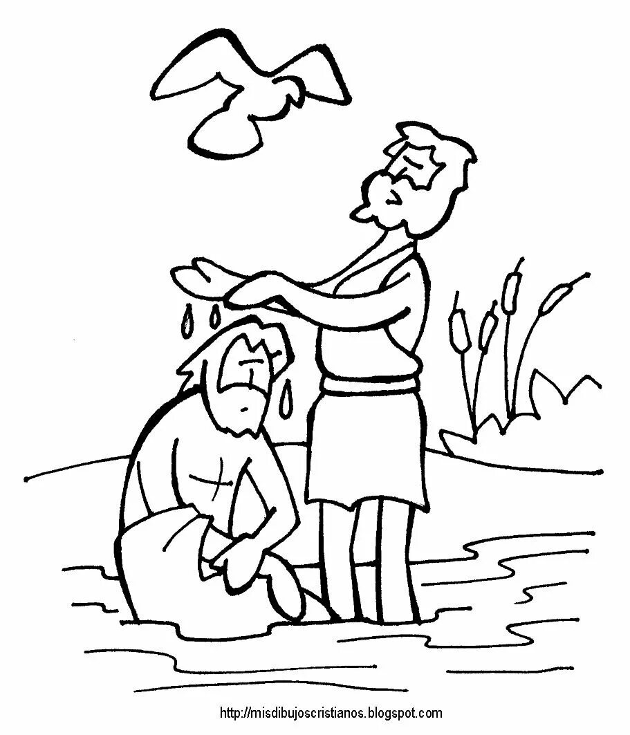 Раскраски крещение руси для детей распечатать Bible Coloring Pages Bible Coloring Sheets Coloring Bible Batismo, Jesus