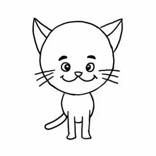 Котенок нарисовать легко для детей
