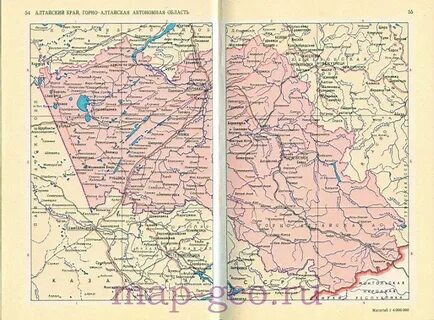 Карта алтайский край и республика