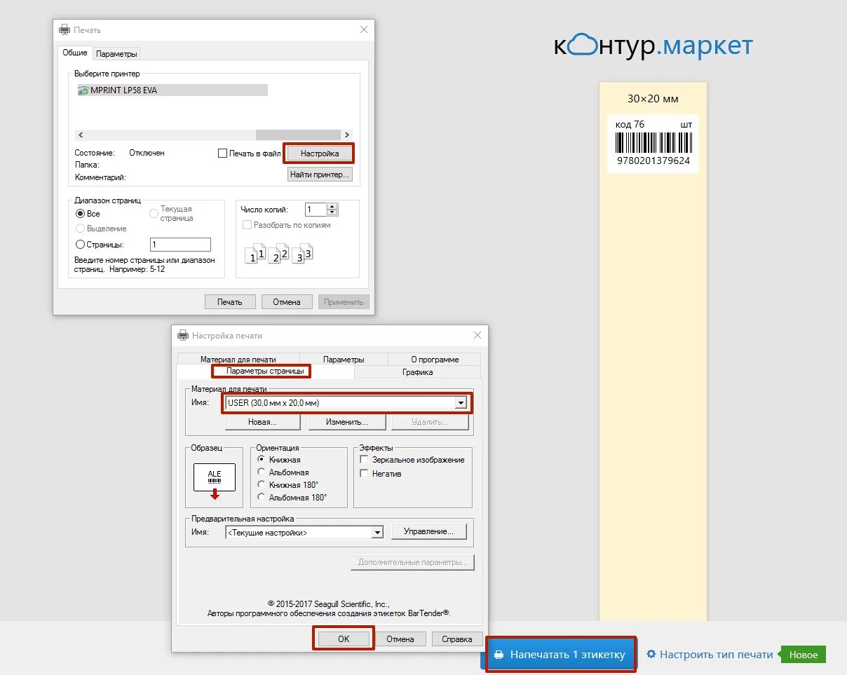 Параметры страницы для принтера этикеток. Как настроить параметры печати этикеток. Как настроить параметры печати принтера. Параметры страницы для принтера этикеток 1с.