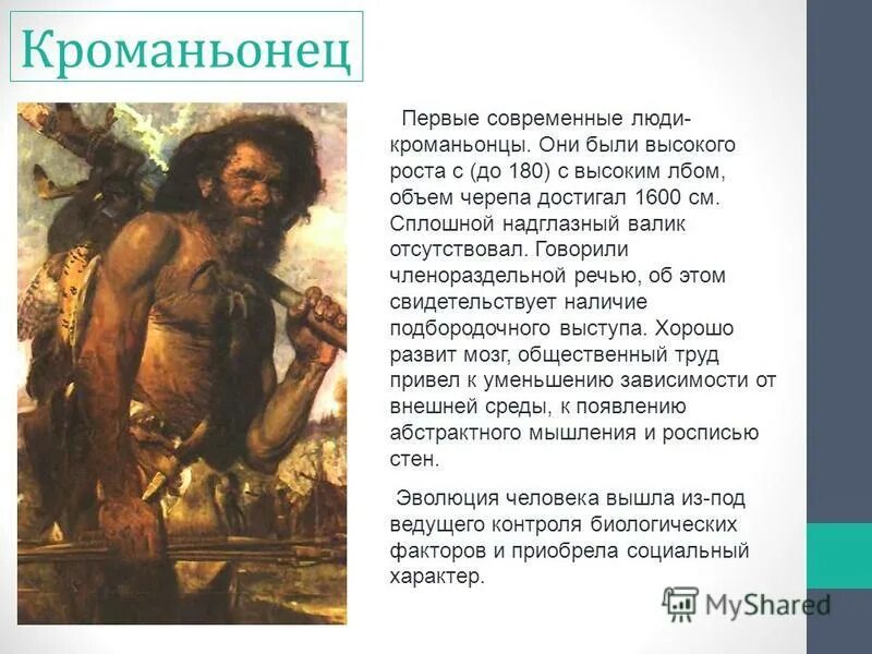 представители первых современных людей