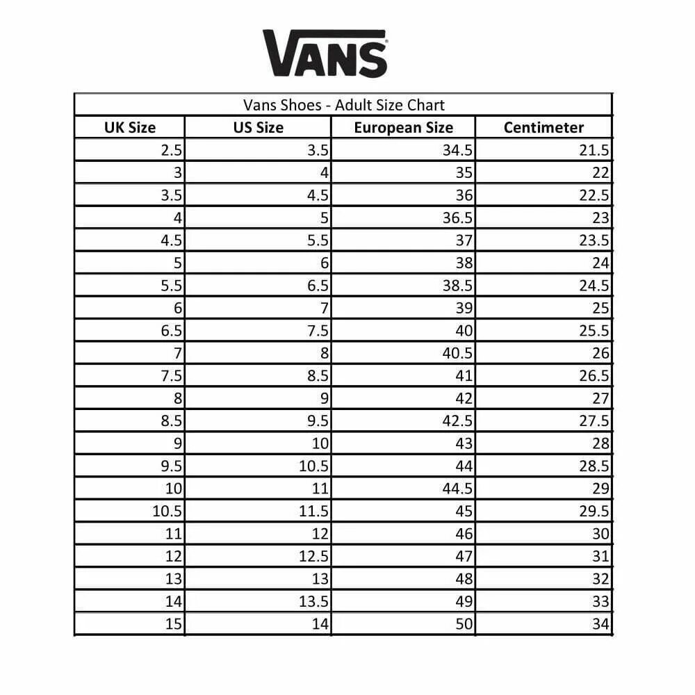 27 см по стельке мужская. Vans Размерная сетка женской обуви. Vans таблица размеров обуви. Размерная сетка обуви vans. Размерная таблица vans обувь.