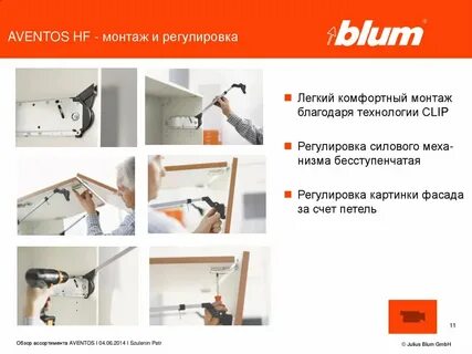 Регулировка blum