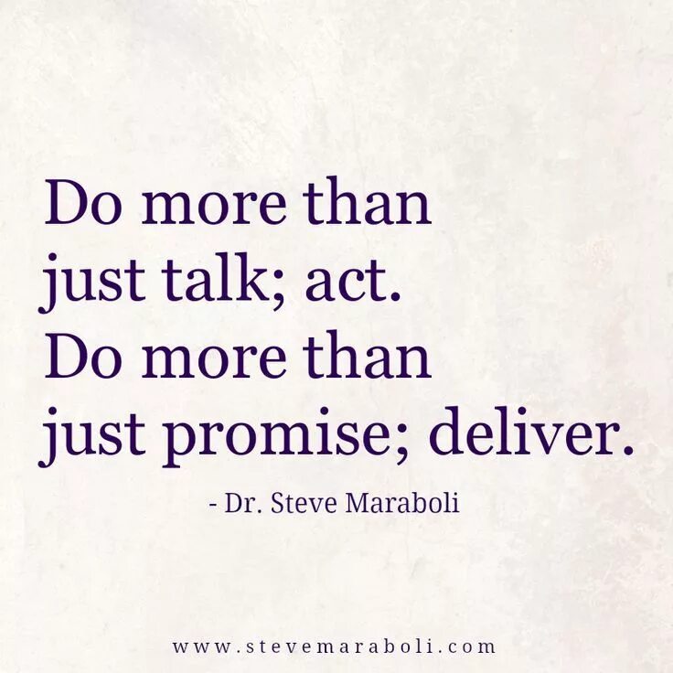 Do more than