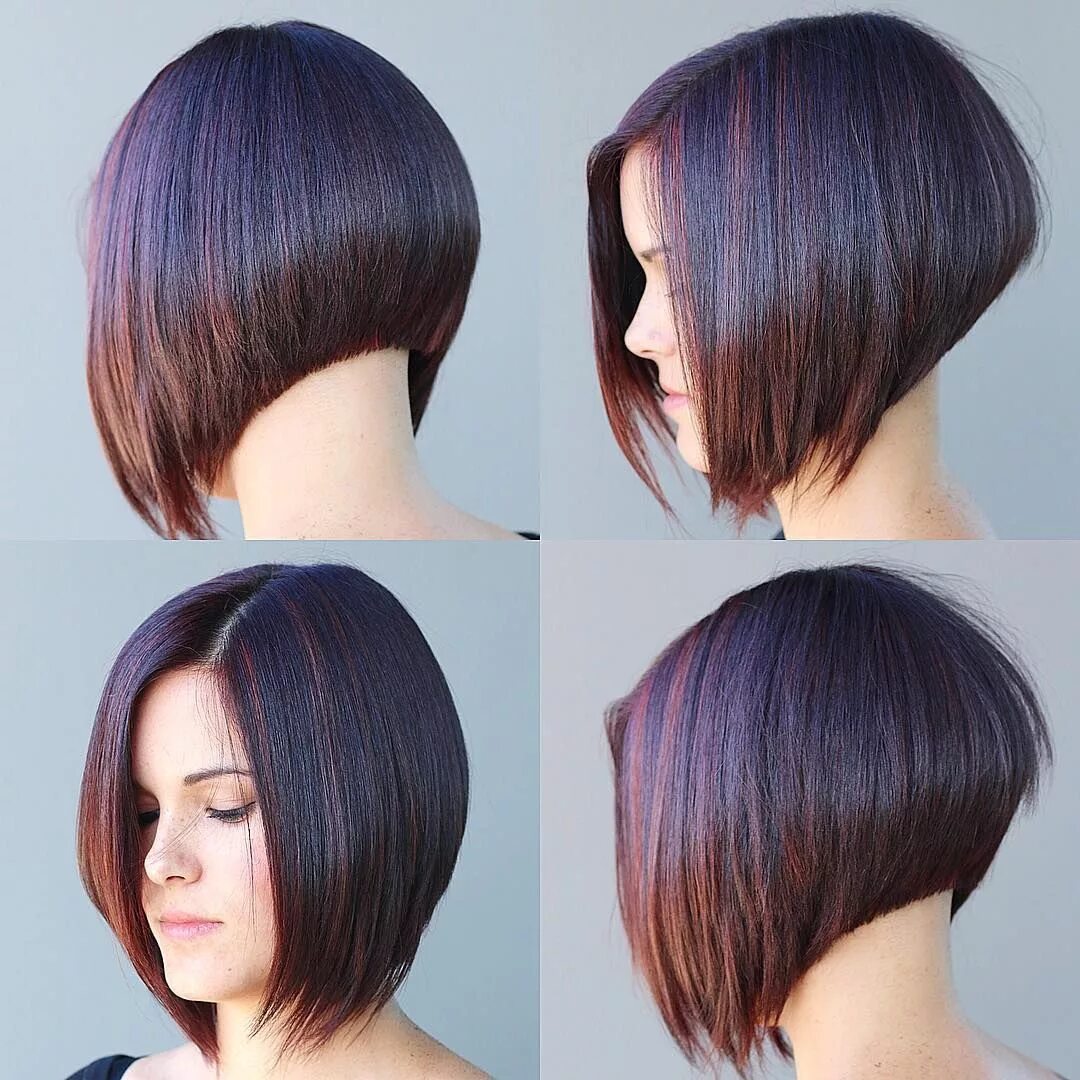 100%) Короткая женская стрижка каре на ножке 2022-2023: 104 фото Bob hairstyles,