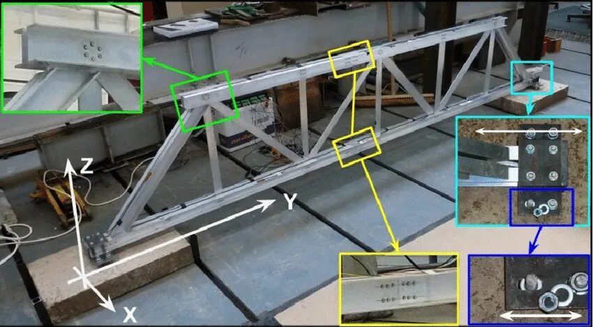 Steel Truss. Модульная конструкция Truss-Master Base 320х320х5. Сдвиговые упоры. Крепление фермы Молодечно. Support section