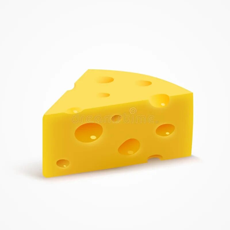 Cheese slices isolated on white, from above - Buy this stock photo and explore s