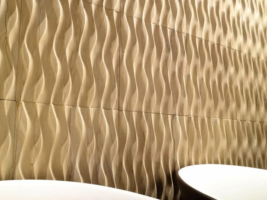 Ванна с плиткой волна. Плитка 3d dune white matt 40x80 см. 3д панель волна атлантика. Рельефная плитка porcelanosa. Декоративные панели для ванной.