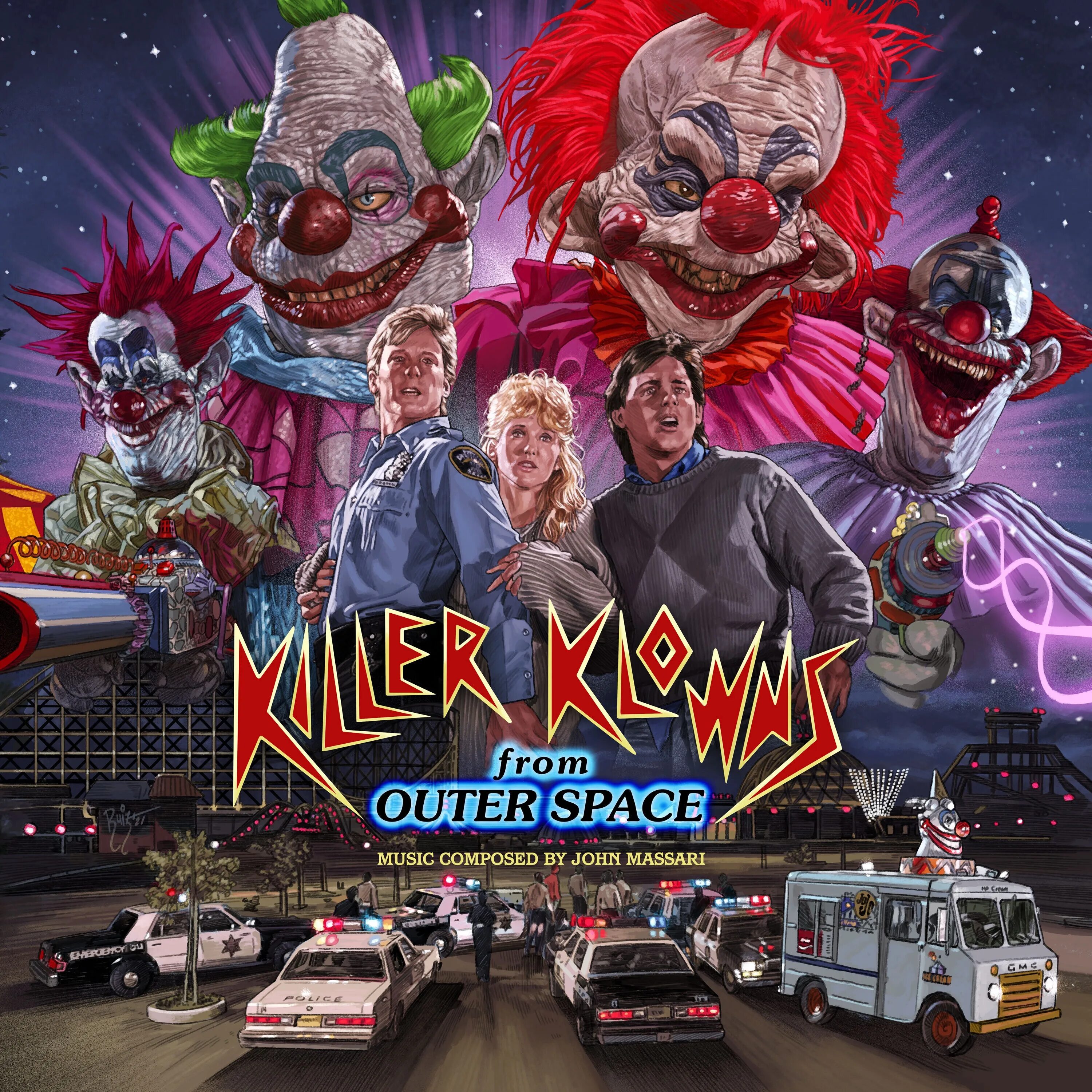 Killer Klowns from Outer Space. Клоуны-убийцы из космоса 1988. Killer Klowns from Outer Space 1988. Killer klowns john massari