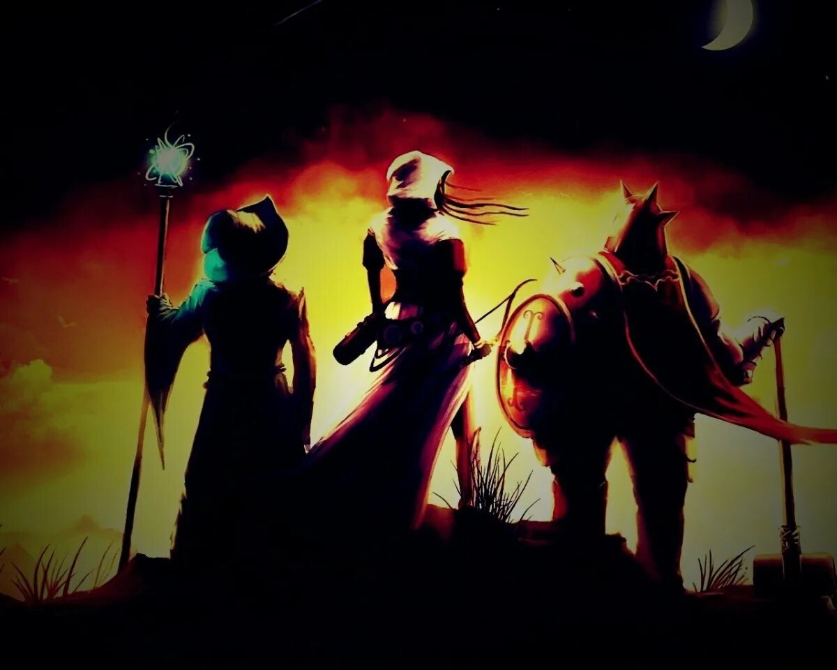 Trine 2. Рыцарь маг и лучник. Файтер клирик маг и вор. Лучник в бою. Рыцарь маг и лучник.