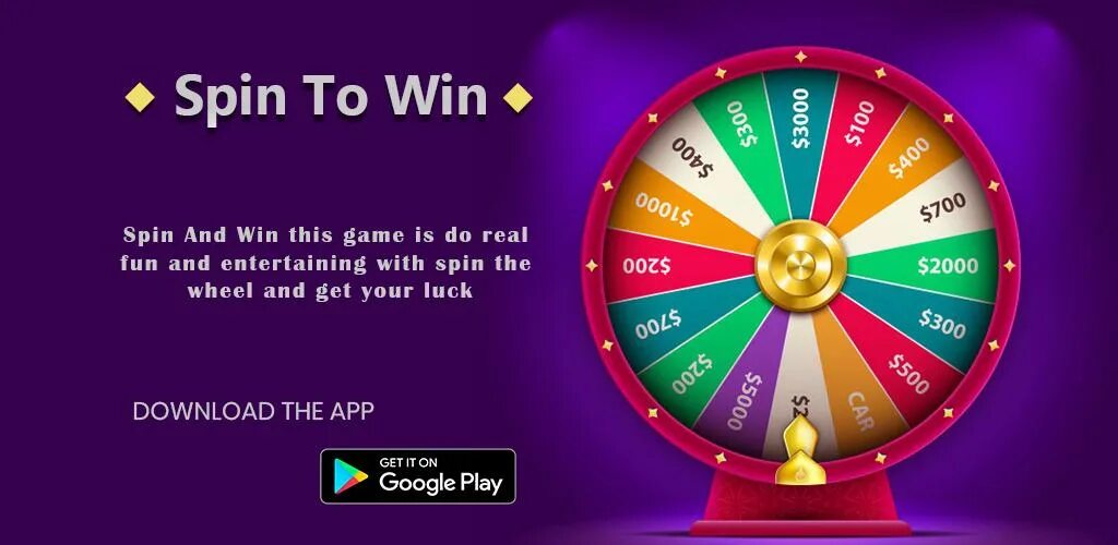 Spin and win. Spin and win real. To Spin.