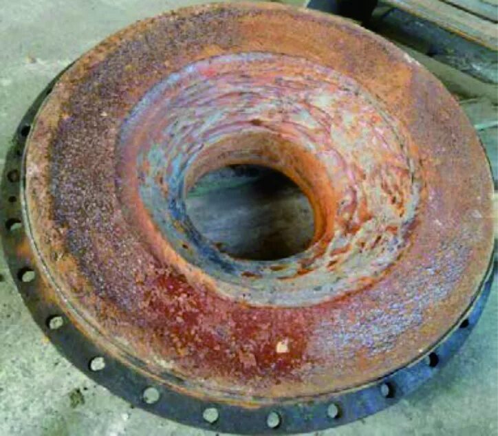 Как выглядят изношенные колеса насоса sq фото Figure 2: Cast iron impeller after three months. It cast, Water images