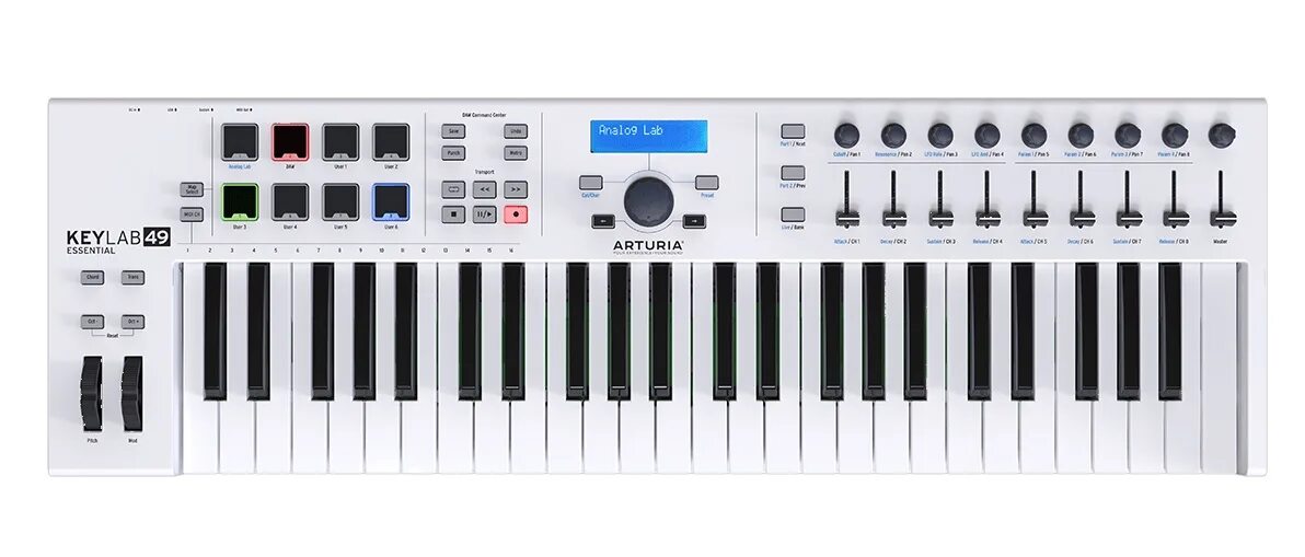 Essential midi. Midi-клавиатура arturia keylab 61 mkii. arturia keylab essential 61. arturia essential 61. arturia keylab mkii 61 white.