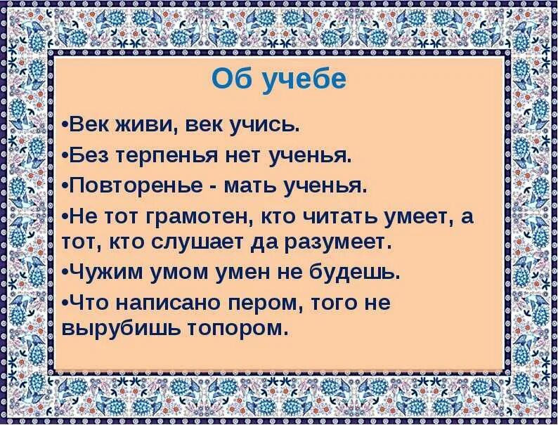 Два века не проживешь 88. Пословицы про учебу. Поговорки про учебу. Пословицы на тему учеба. Поговорки на тему учение.