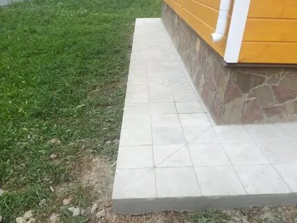 Тротуарная плитка на отмостку как уложить