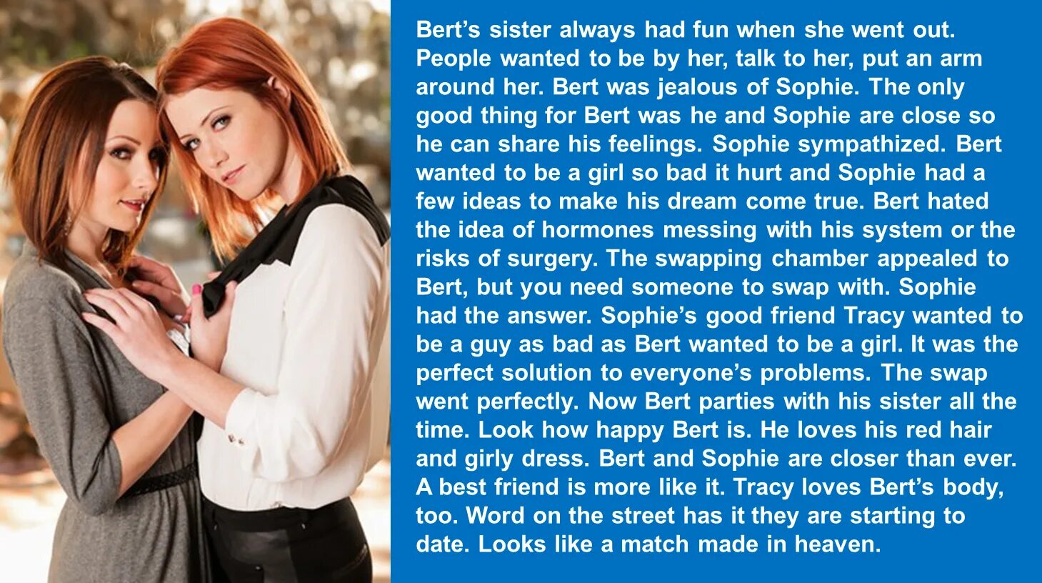 Tg caption story body swap. Феминизация. Kids tg captions. Женщины превращают мужчин в женщин. Tg captions превращение в девушку.