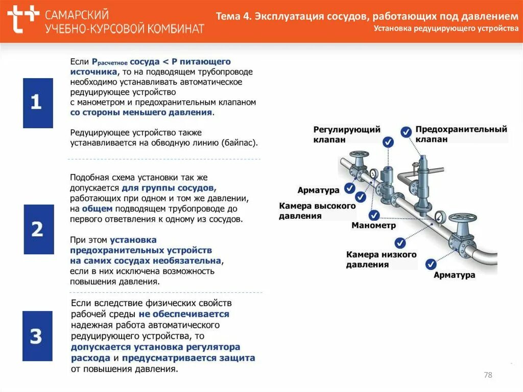 Для какого из приведенных сосудов необязательна установка. Схемы трубопроводов и сосудов работающих под давлением. Требования установки редуцирующего устройства на трубопроводе. Общие сведения о сосудах работающих под давлением. Допуск к обслуживанию сосудов работающих под давлением.