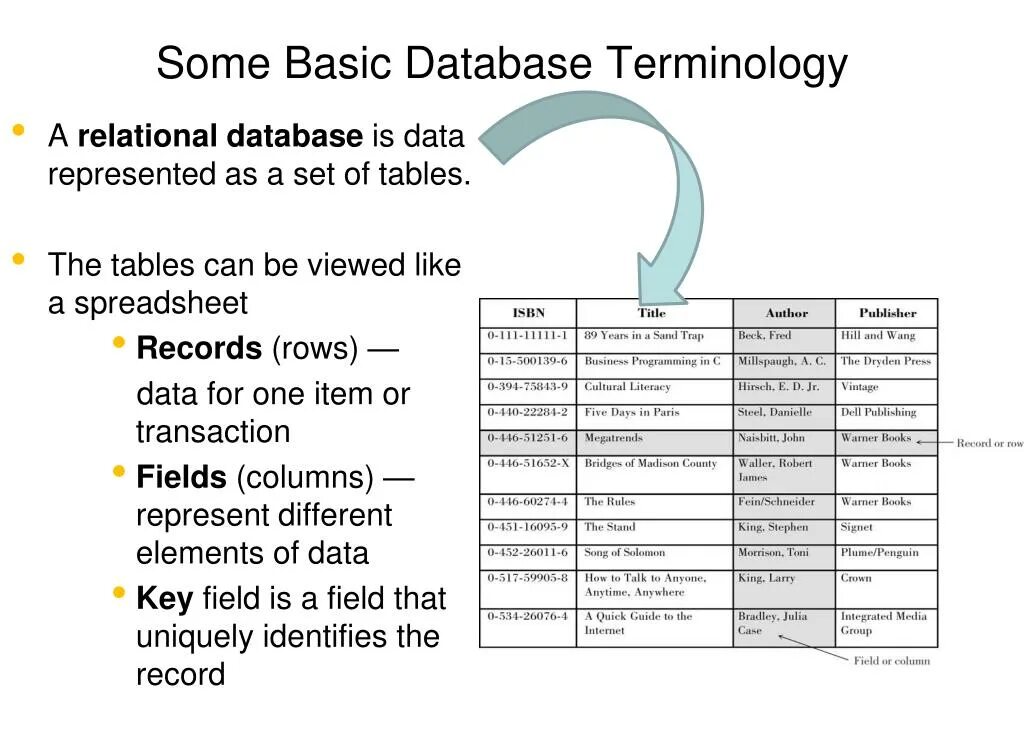Basic terminology. Database Basics. Terminological databases. Database terms. Basic terms