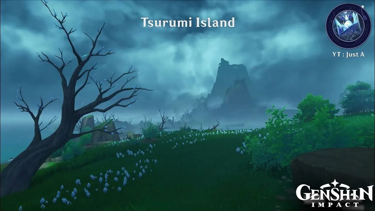 Ost island. Цуруми Геншин Импакт. Tsurumi Island Genshin Impact OST. Tsurumi Island Puzzle. Остров Цуруми туман.