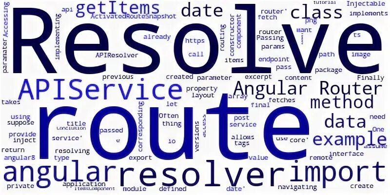 Router resolve. Router resolve