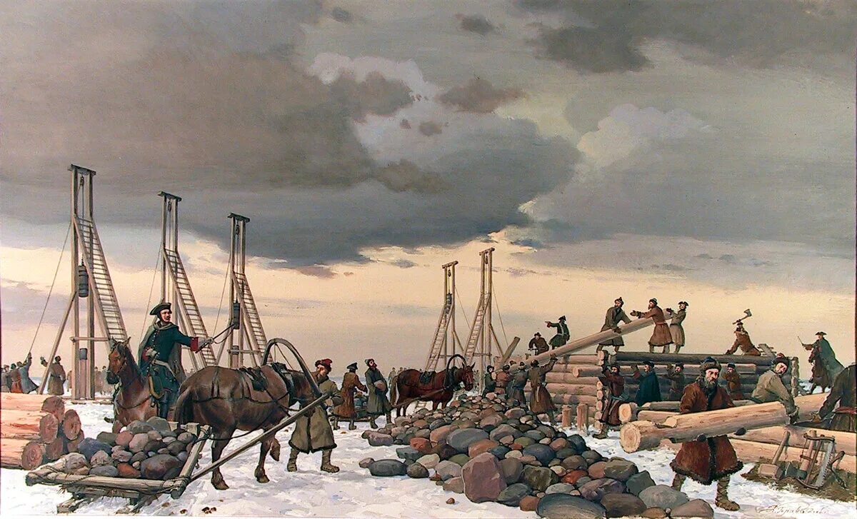 Строительство санкт петербурга. Петр 1 строительство санкт-петербурга. петр 1 строит санкт-петербург. стройка санкт-петербурга при петре 1. строители санкт-петербурга при петре 1.