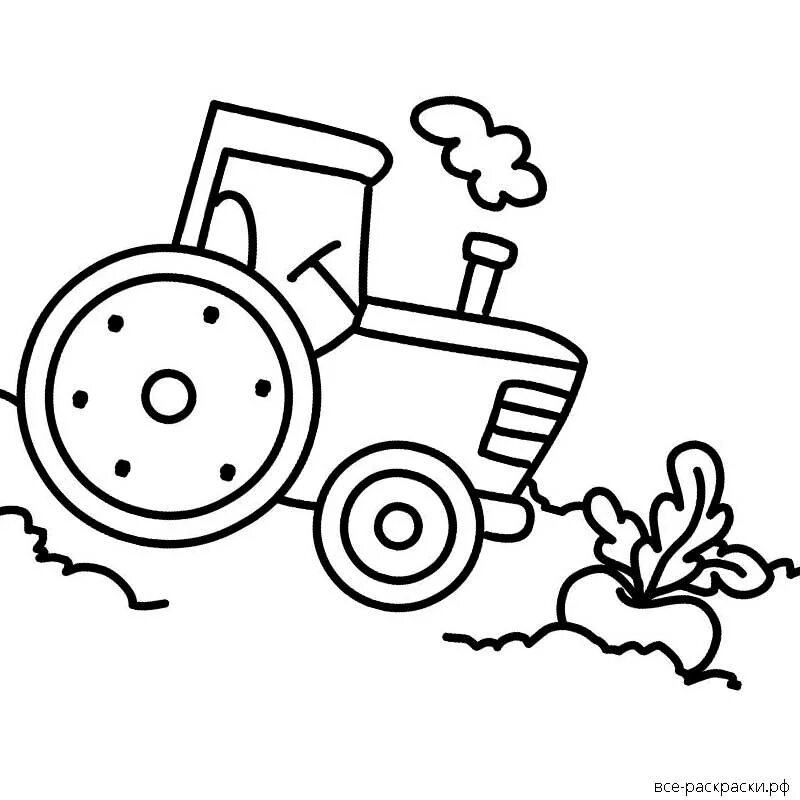 Синий трактор раскраска для детей распечатать Funny tractor, bulldozer. Coloring pages. Coloring book design for kids and chil