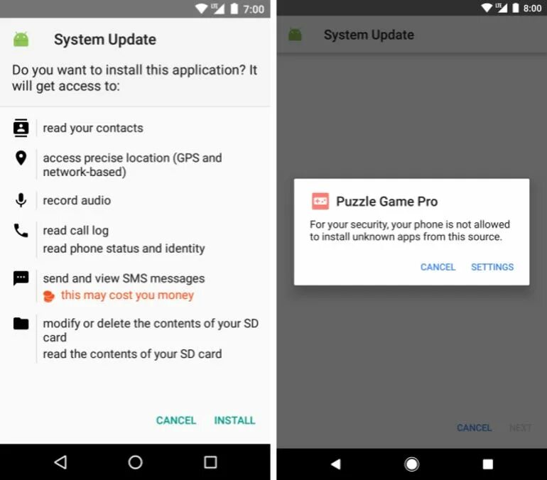 Update read. Приложение unknown. installing system update. install unknown apps. install apps from unknown sources.